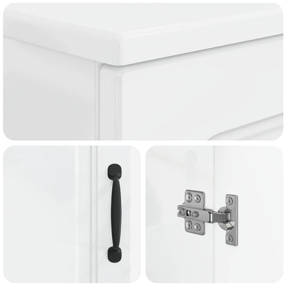 2 Piece Bathroom Cabinet Set UTRECHT High Gloss White