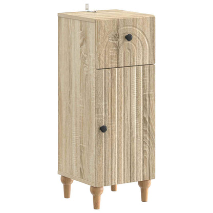 2 Piece Bathroom Cabinet Set ALKMAAR Sonoma Oak Engineered Wood