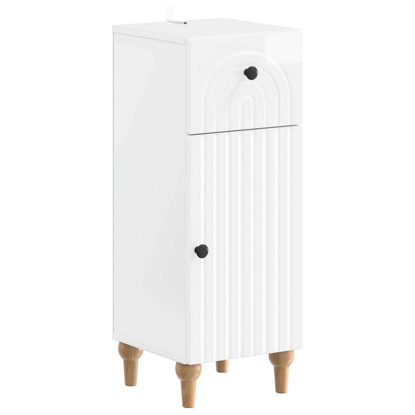 2 Piece Bathroom Cabinet Set ALKMAAR High Gloss White
