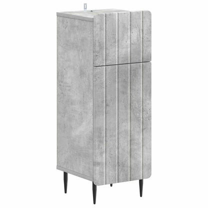 2 Piece Bathroom Cabinet Set ZWOLLE Concrete Grey