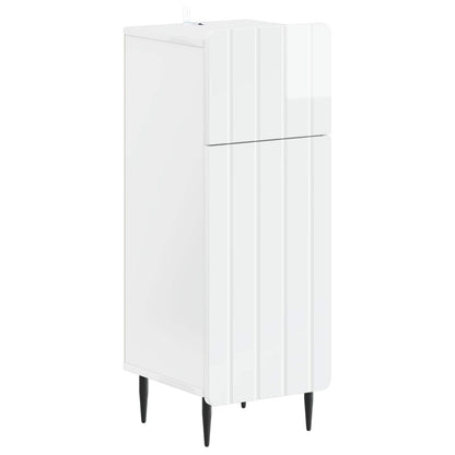 2 Piece Bathroom Cabinet Set ZWOLLE High Gloss White