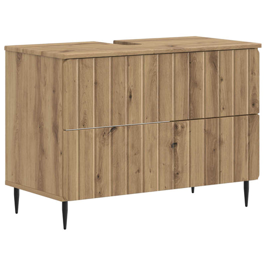 2 Piece Bathroom Cabinet Set ZWOLLE Artisan Oak Engineered Wood