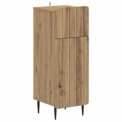 2 Piece Bathroom Cabinet Set ZWOLLE Artisan Oak Engineered Wood