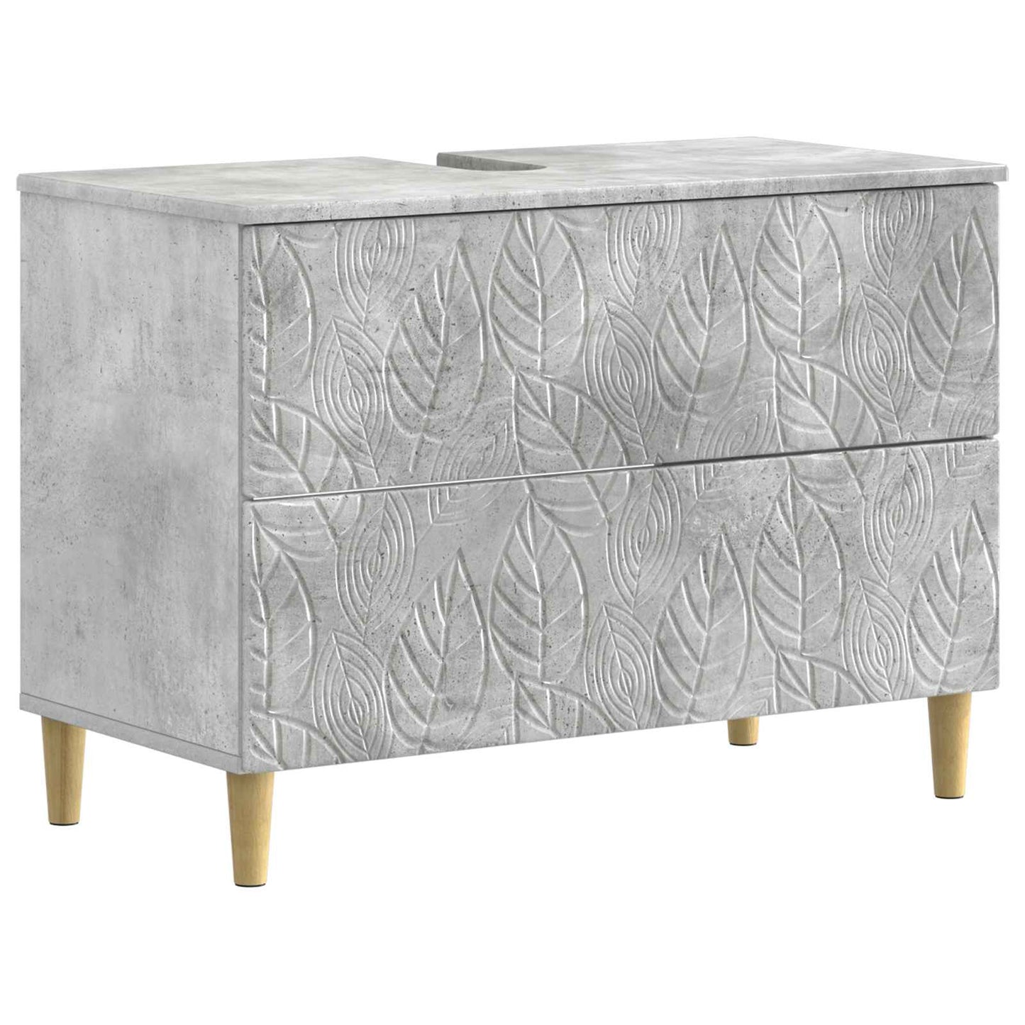 2 Piece Bathroom Cabinet Set DELFT Concrete Grey