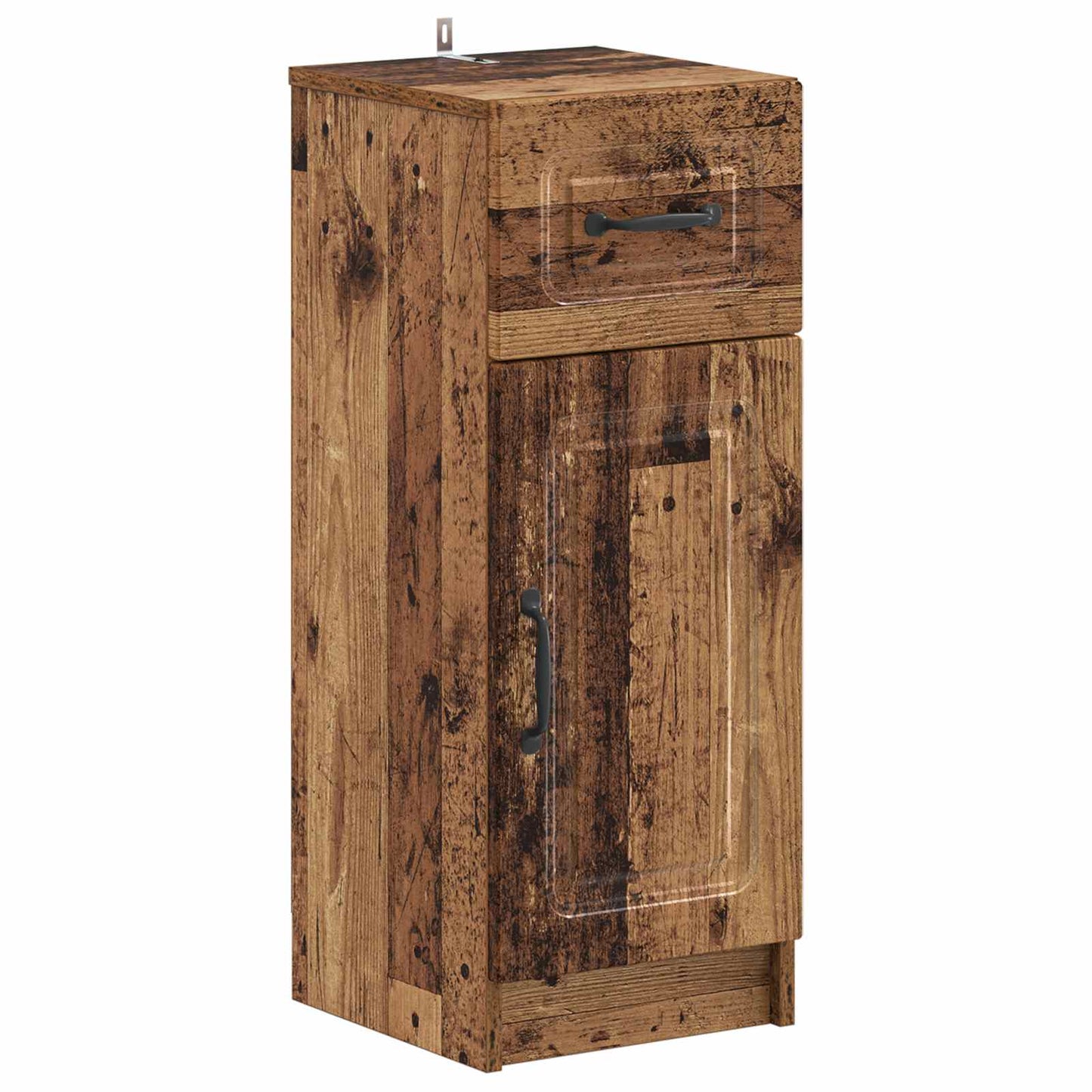 2 Piece Bathroom Cabinet Set UTRECHT Old Wood Engineered Wood