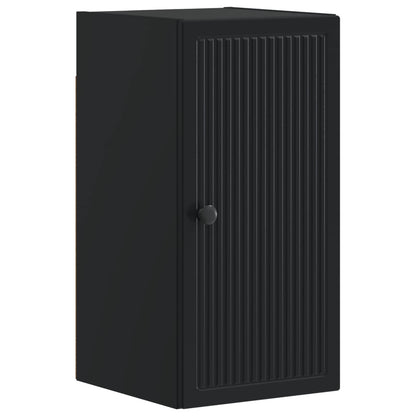3 Piece Bathroom Cabinet Set EDE Black Engineered Wood
