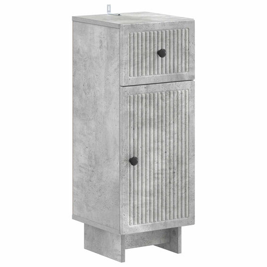 3 Piece Bathroom Cabinet Set EDE Concrete Grey Engineered Wood
