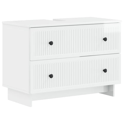 3 Piece Bathroom Cabinet Set EDE High Gloss White
