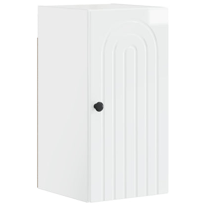 3 Piece Bathroom Cabinet Set ALKMAAR High Gloss White