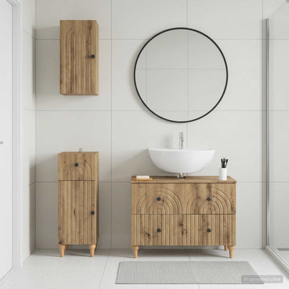 3 Piece Bathroom Cabinet Set ALKMAAR Artisan Oak