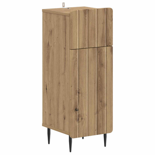 3 Piece Bathroom Cabinet Set ZWOLLE Artisan Oak Engineered Wood