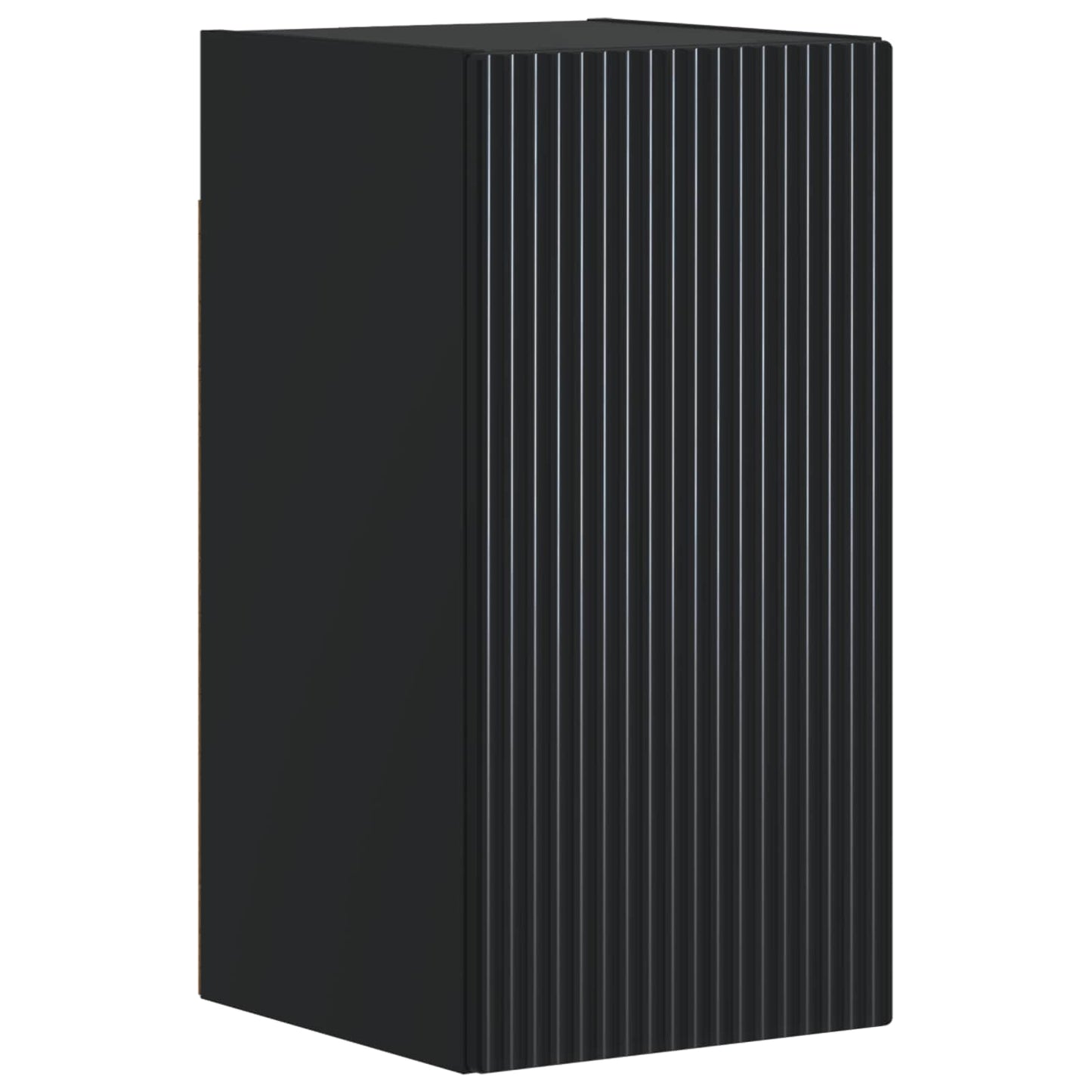 3 Piece Bathroom Cabinet Set ARNHEM Black Engineered Wood