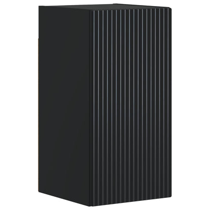 3 Piece Bathroom Cabinet Set ARNHEM Black Engineered Wood