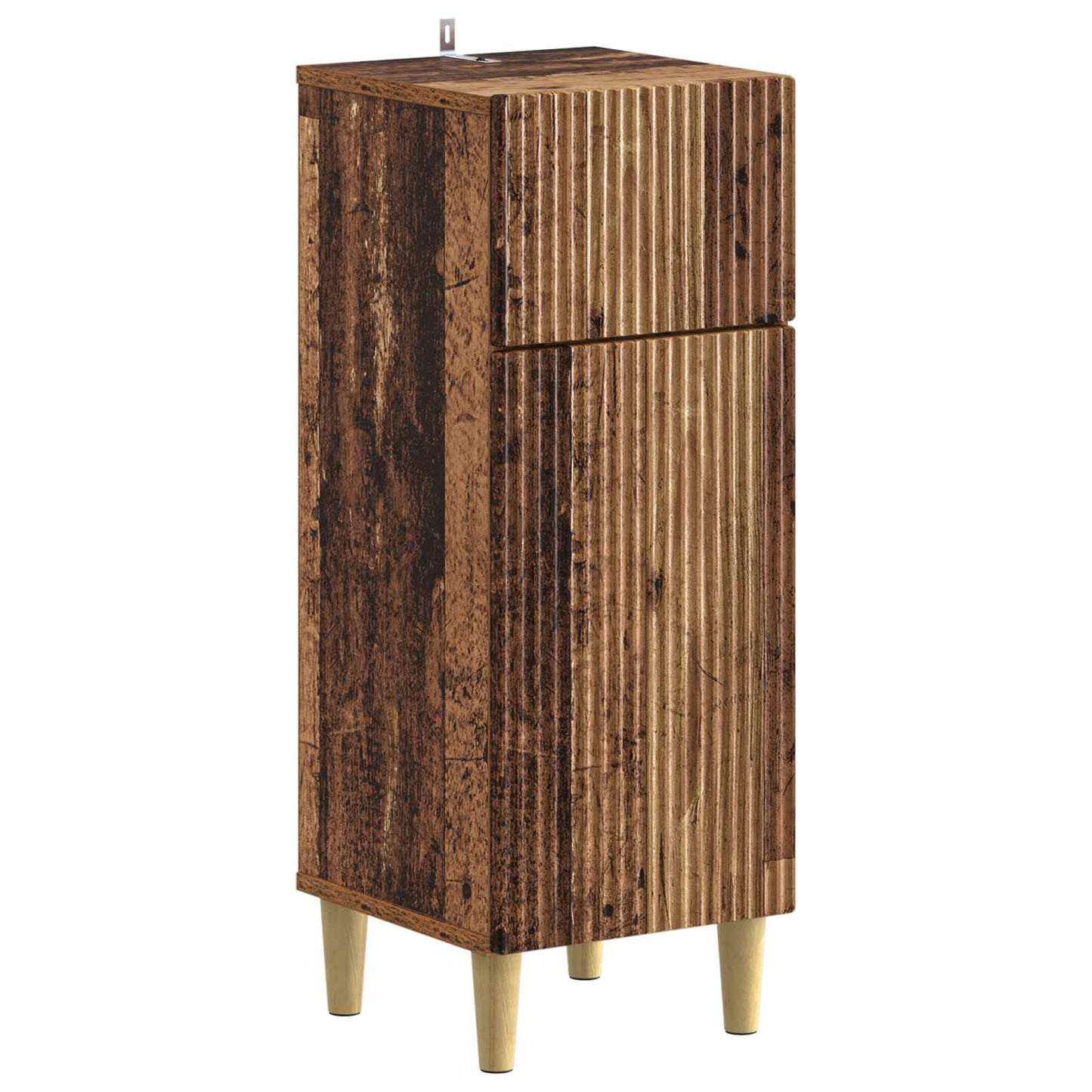 3 Piece Bathroom Cabinet Set ARNHEM Old Wood Engineered Wood