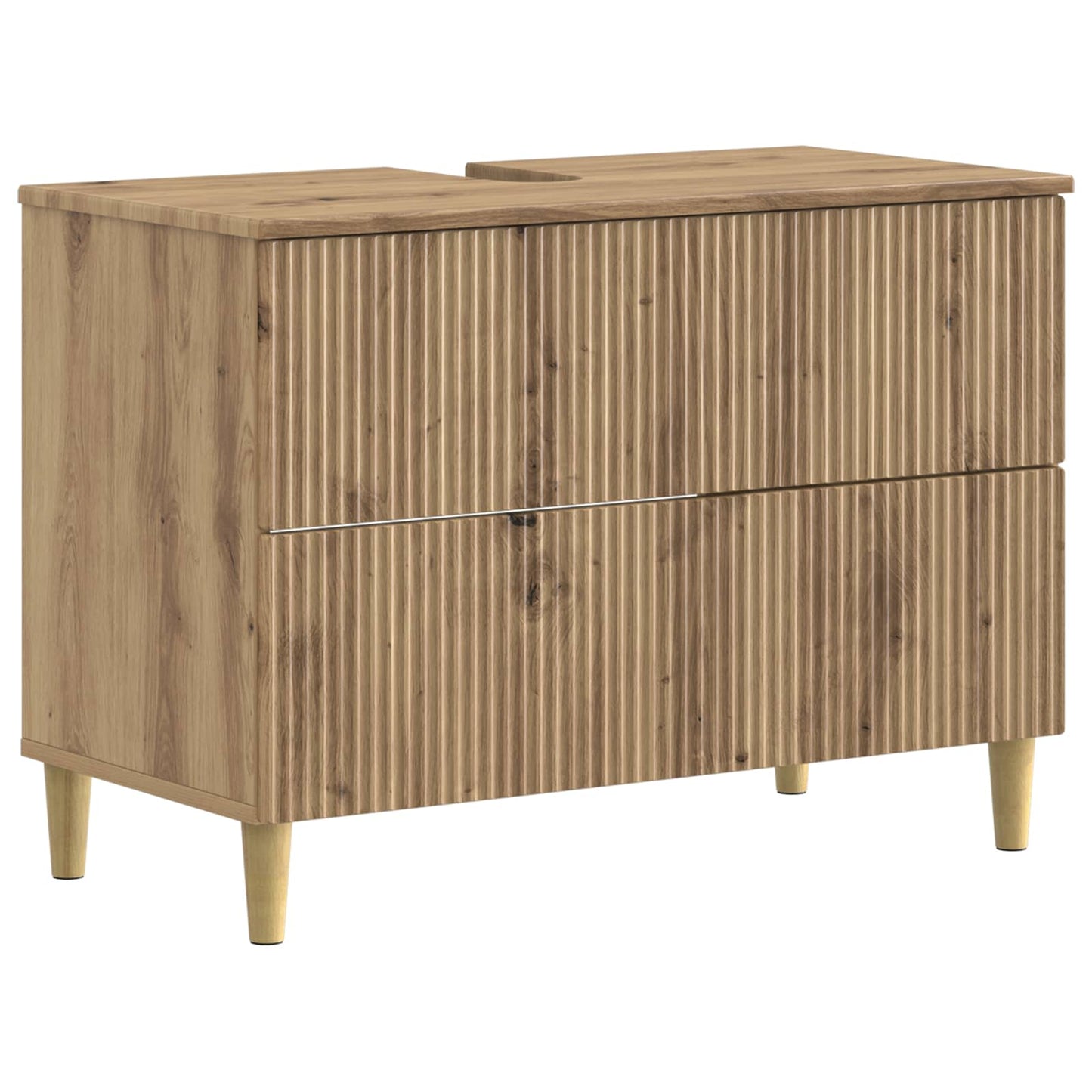3 Piece Bathroom Cabinet Set ARNHEM Artisan Oak Engineered Wood