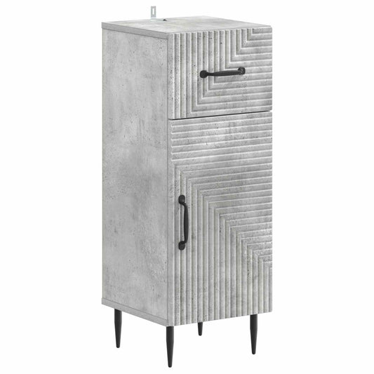 3 Piece Bathroom Cabinet Set HAARLEM Concrete Grey