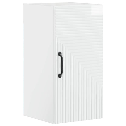 3 Piece Bathroom Cabinet Set HAARLEM High Gloss White