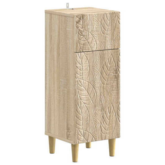 3 Piece Bathroom Cabinet Set DELFT Sonoma Oak Engineered Wood
