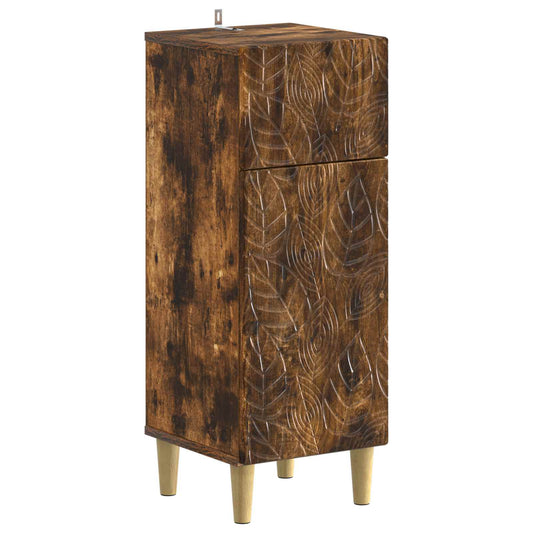 3 Piece Bathroom Cabinet Set DELFT Smoked Oak Engineered Wood