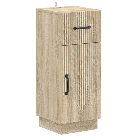 3 Piece Bathroom Cabinet Set HOORN Sonoma Oak Engineered Wood