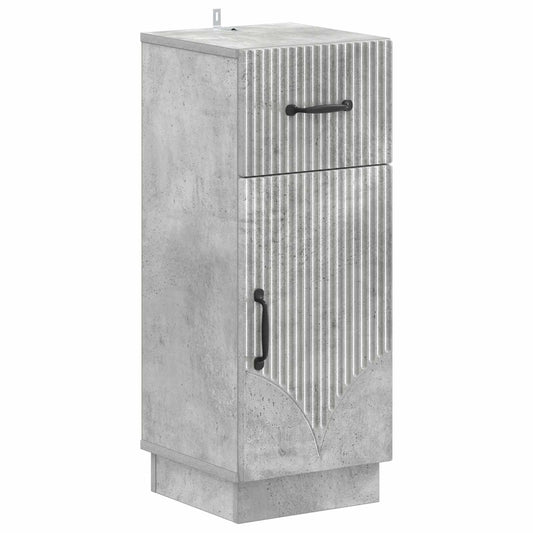3 Piece Bathroom Cabinet Set HOORN Concrete Grey