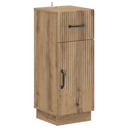 3 Piece Bathroom Cabinet Set HOORN Artisan Oak Engineered Wood