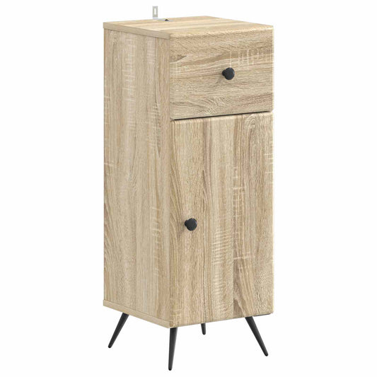 3 Piece Bathroom Cabinet Set BREDA Sonoma Oak Engineered Wood