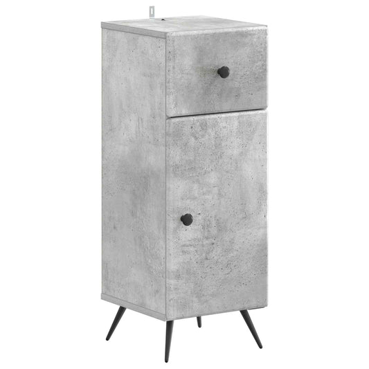 3 Piece Bathroom Cabinet Set BREDA Concrete Grey