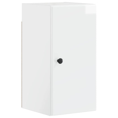 3 Piece Bathroom Cabinet Set BREDA High Gloss White