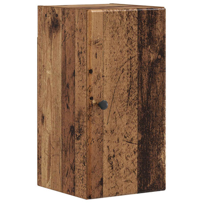 3 Piece Bathroom Cabinet Set BREDA Old Wood Engineered Wood