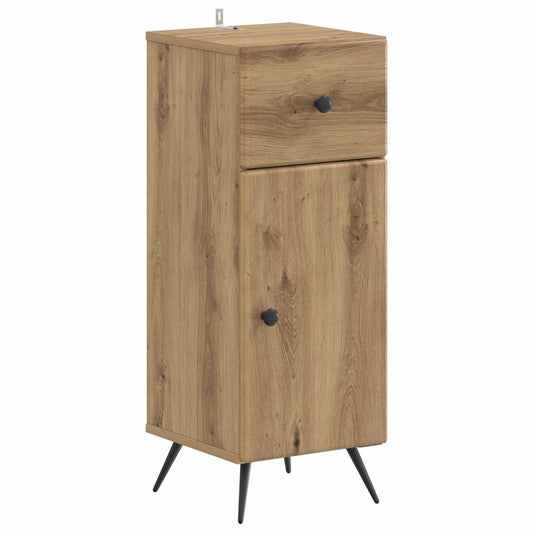 3 Piece Bathroom Cabinet Set BREDA Artisan Oak Engineered Wood