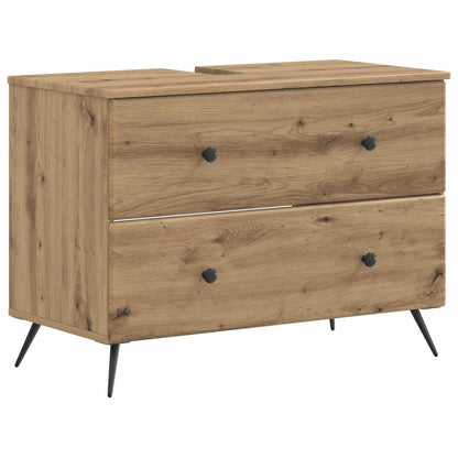 3 Piece Bathroom Cabinet Set BREDA Artisan Oak Engineered Wood