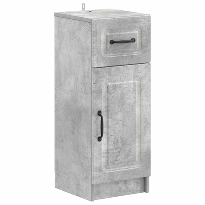 3 Piece Bathroom Cabinet Set UTRECHT Concrete Grey