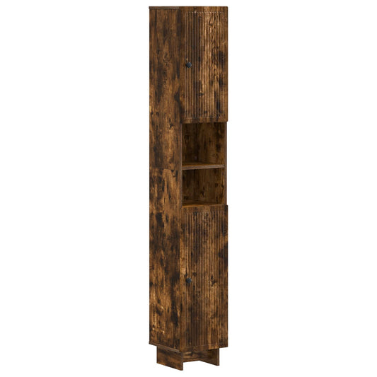 3 Piece Bathroom Cabinet Set EDE Smoked Oak Engineered Wood