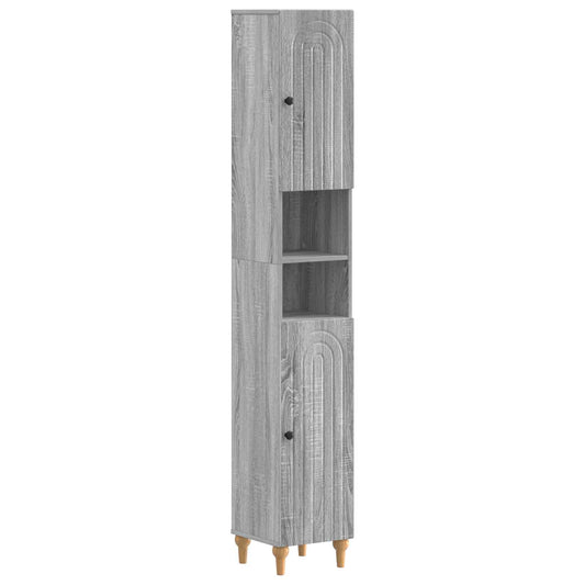 3 Piece Bathroom Cabinet Set ALKMAAR Engineered Wood