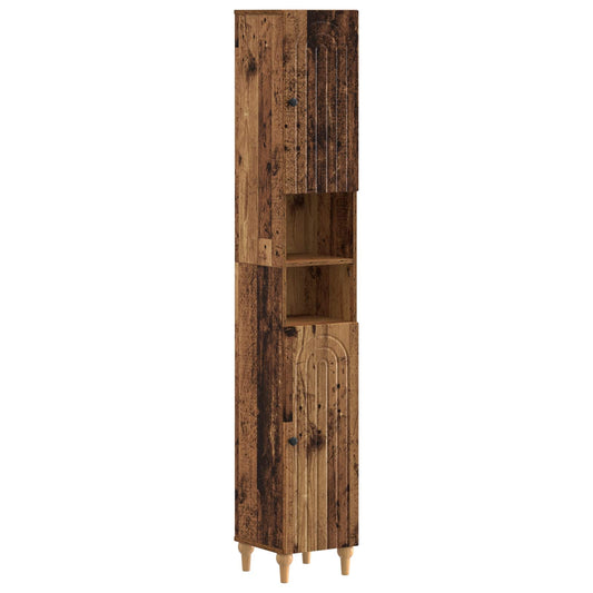 3 Piece Bathroom Cabinet Set ALKMAAR Engineered Wood