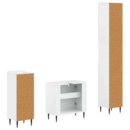3 Piece Bathroom Cabinet Set ZWOLLE Engineered Wood