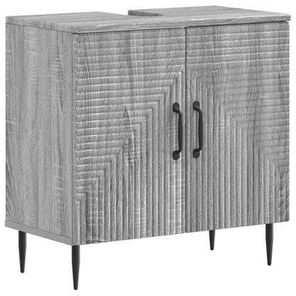 3 Piece Bathroom Cabinet Set HAARLEM Engineered Wood
