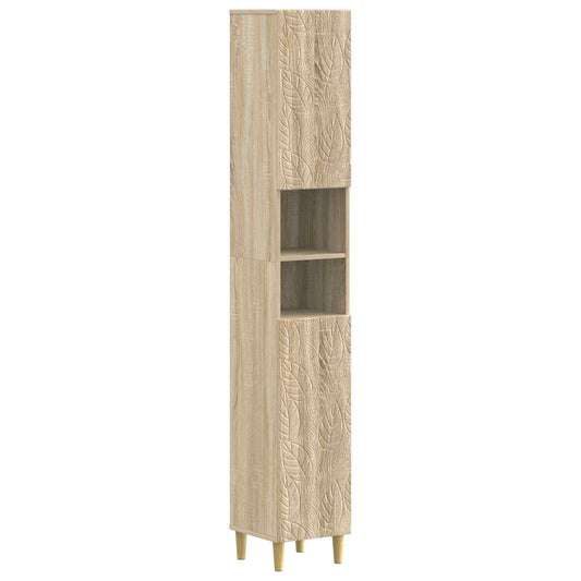 3 Piece Bathroom Cabinet Set DELFT Engineered Wood