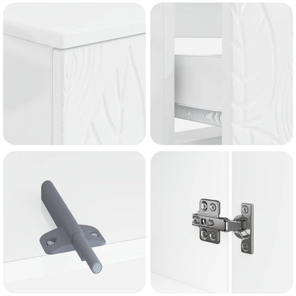 3 Piece Bathroom Cabinet Set DELFT Engineered Wood