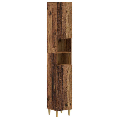 3 Piece Bathroom Cabinet Set DELFT Engineered Wood