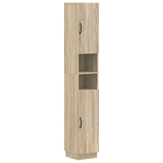 3 Piece Bathroom Cabinet Set HOORN Engineered Wood