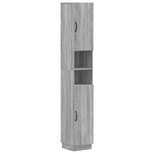 3 Piece Bathroom Cabinet Set HOORN Engineered Wood