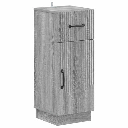 3 Piece Bathroom Cabinet Set HOORN Engineered Wood
