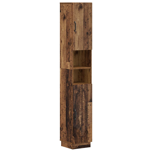 3 Piece Bathroom Cabinet Set HOORN Engineered Wood