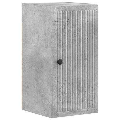 4 Piece Bathroom Cabinet Set EDE Concrete Grey Engineered Wood
