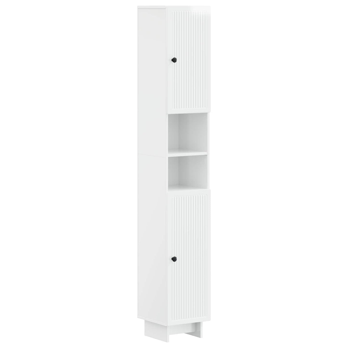 4 Piece Bathroom Cabinet Set EDE High Gloss White