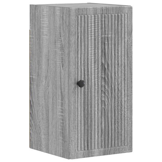 4 Piece Bathroom Cabinet Set EDE Grey Sonoma Engineered Wood