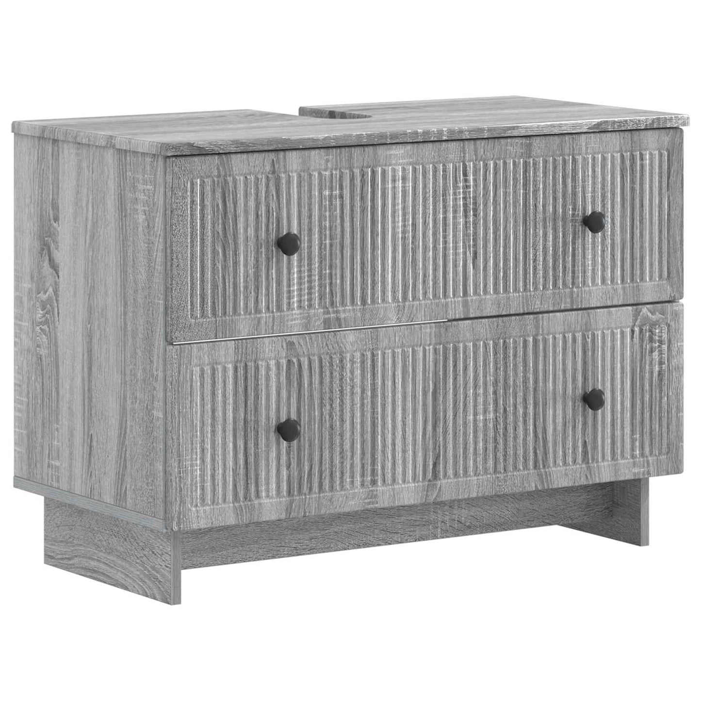4 Piece Bathroom Cabinet Set EDE Grey Sonoma Engineered Wood