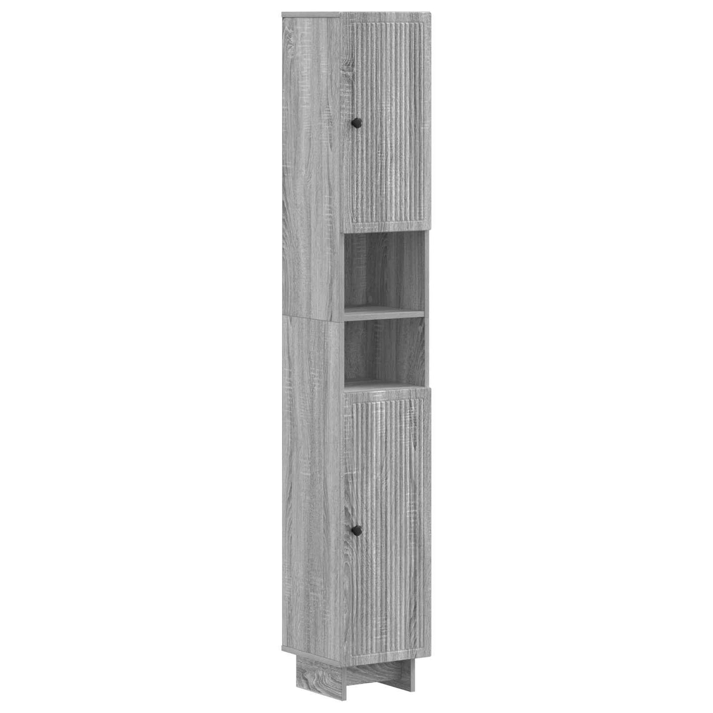 4 Piece Bathroom Cabinet Set EDE Grey Sonoma Engineered Wood